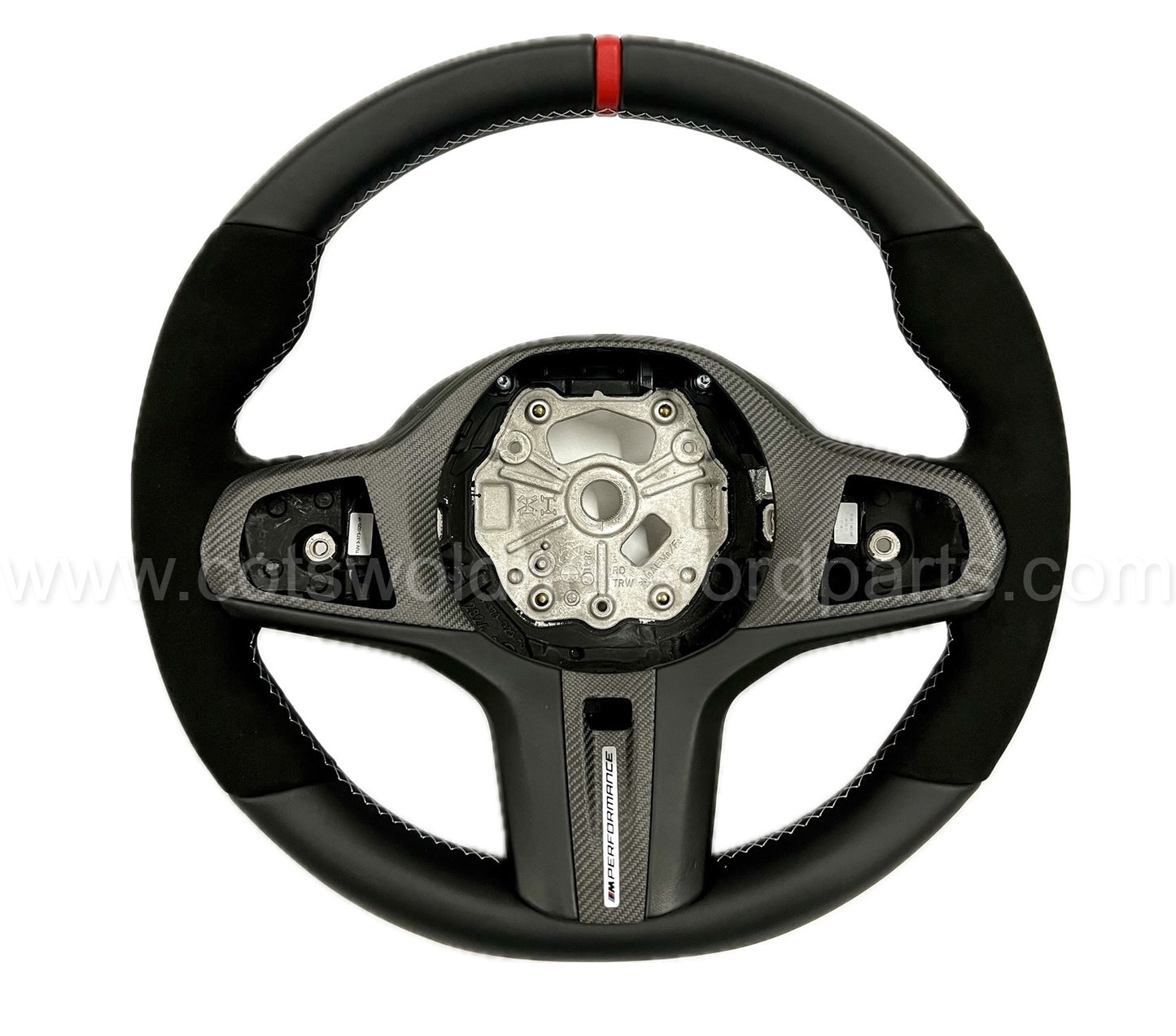 Genuine BMW M Performance F40 F44 G20 G29 Alcantara Carbon Steering Wheel Cover Trim 32302463594