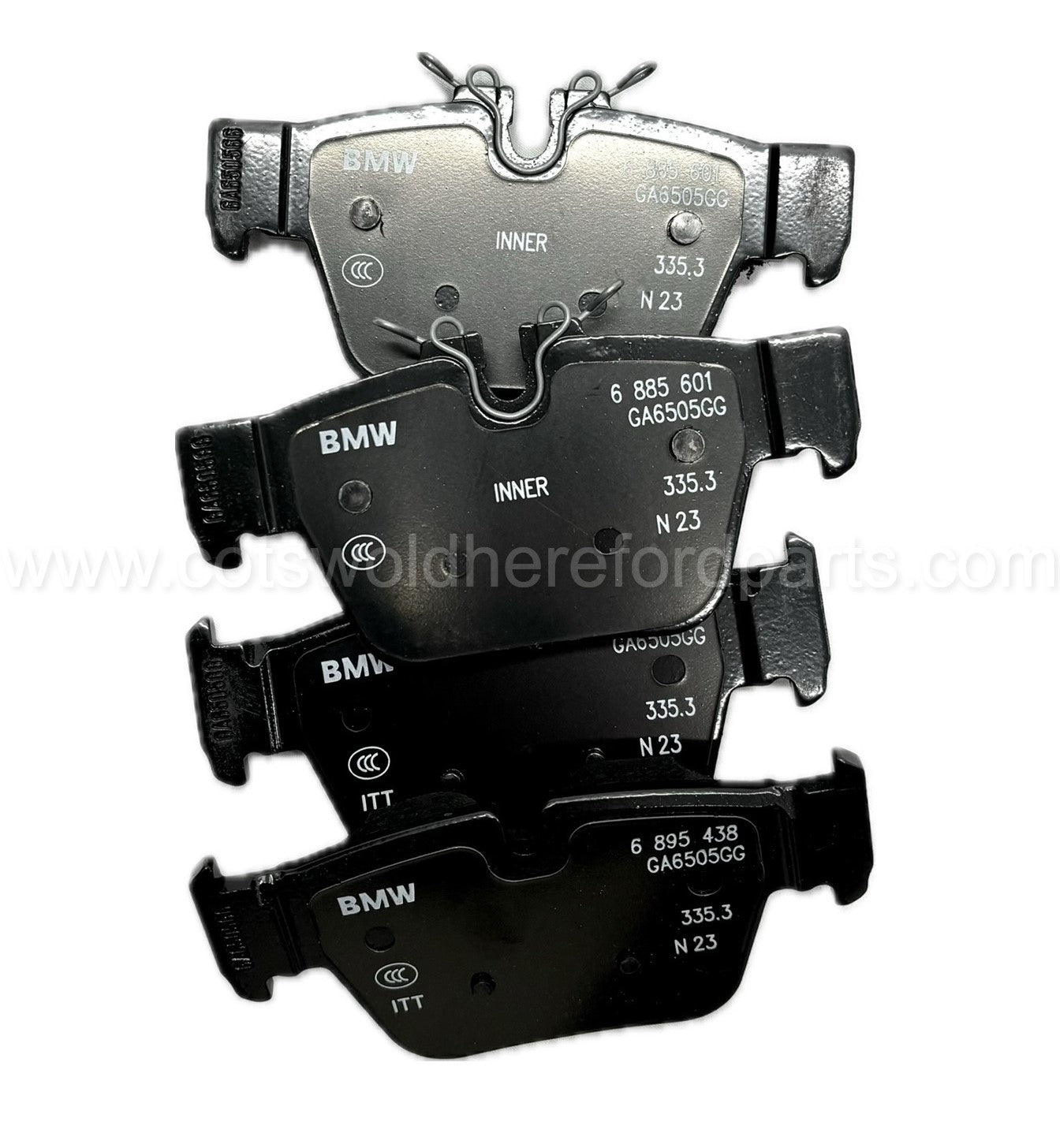 Genuine BMW MINI F40 F44 F39 F54 Rear Brake Pads M135iX, M235iX, X2 M35iX JCW 34206885600