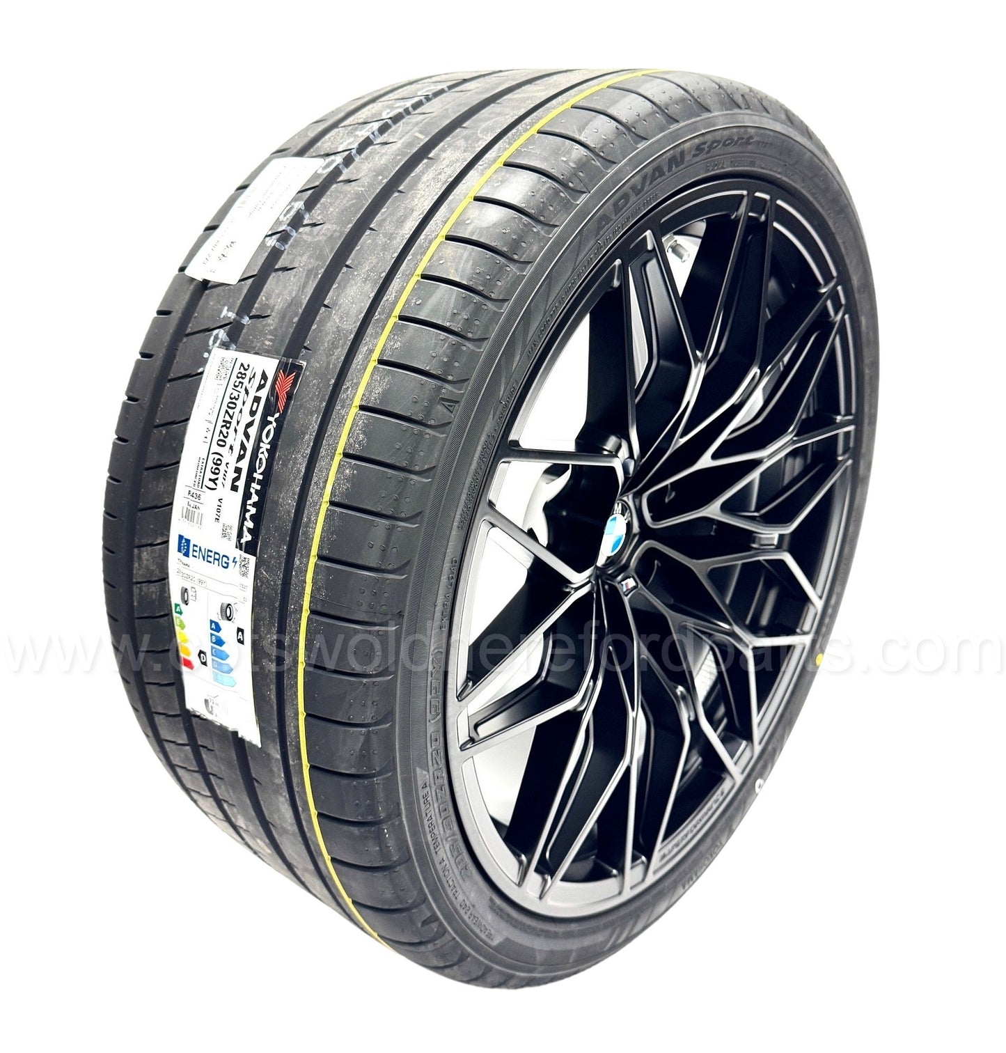 BMW Genuine G80 G82 M3 M4 Wheel & Tyre Set 1000M Black M Performance 36115A075C2