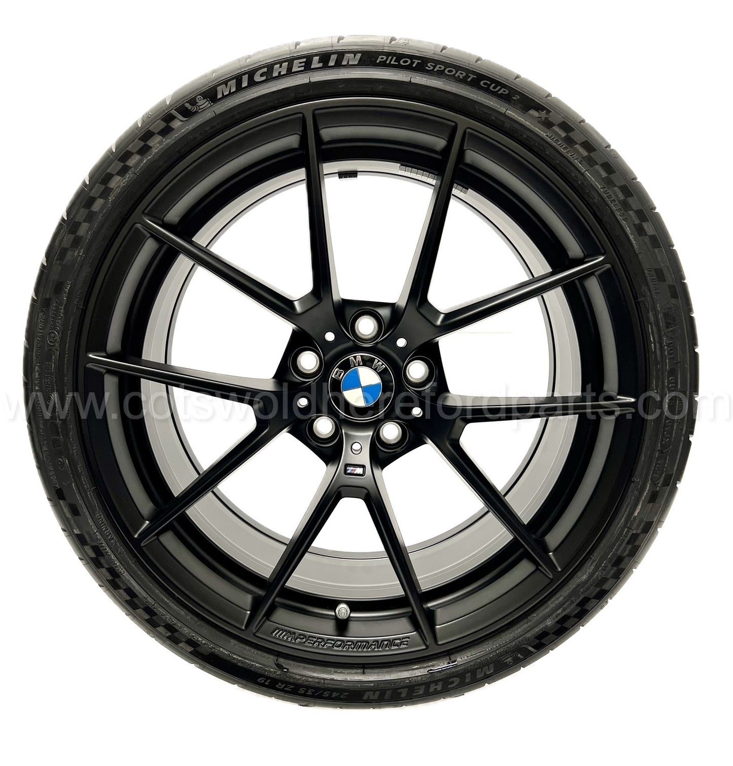 BMW Genuine 763M F87 M2 Wheel & Tyre Set Matt Black M Performance 36115A3DE45