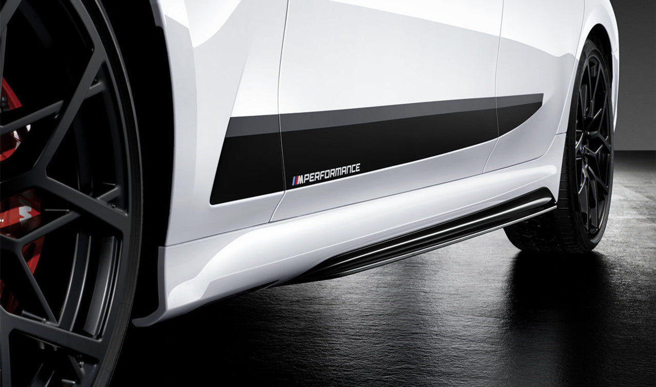 Genuine BMW 3 Series G20 G21 M Performance High-Gloss Black Sill Attachments 51192455896 / 897