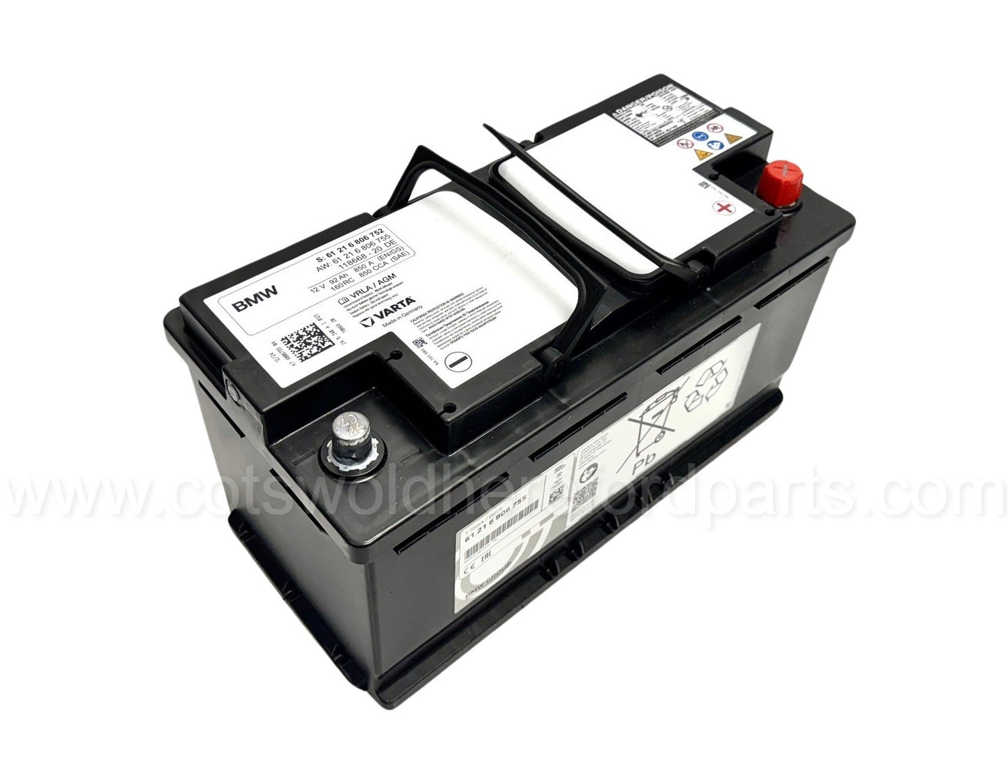 Genuine BMW E90 F20 F30 G20 AGM Battery 92AH 61216806755