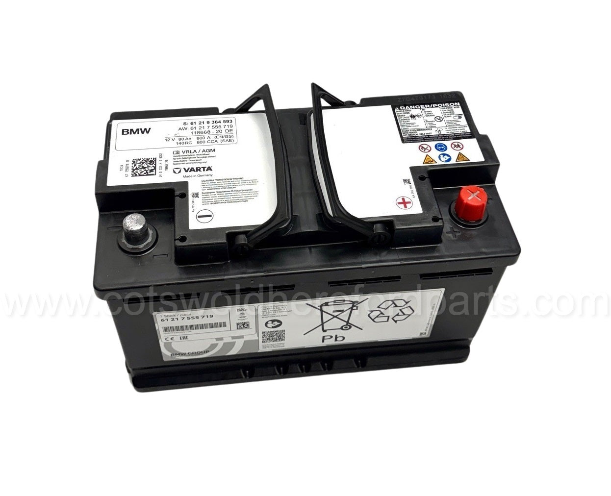 Genuine BMW E90 F20 F30 G20 AGM Battery 80AH 61217555719