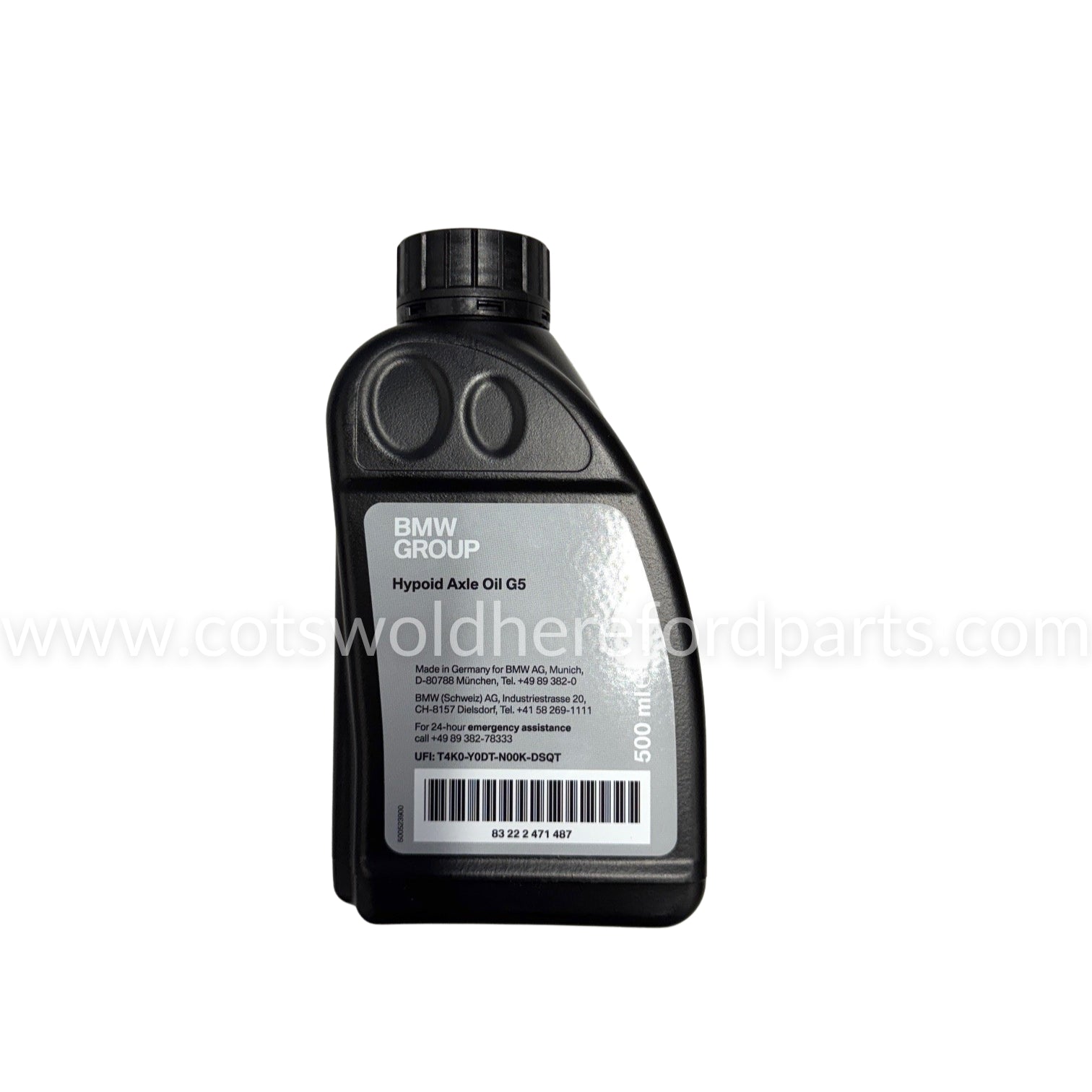 Genuine BMW Differential Fluid Hypoid G5 0.5L - 83222471487 – Cotswold ...