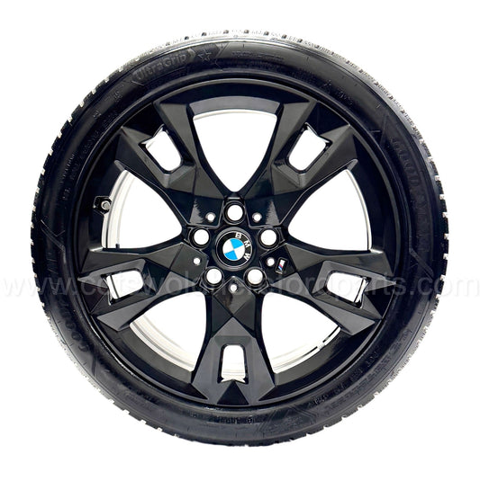 Genuine BMW F70 1 Series Winter Wheel & Tyre Set 18" 968M Black 36115B4E919