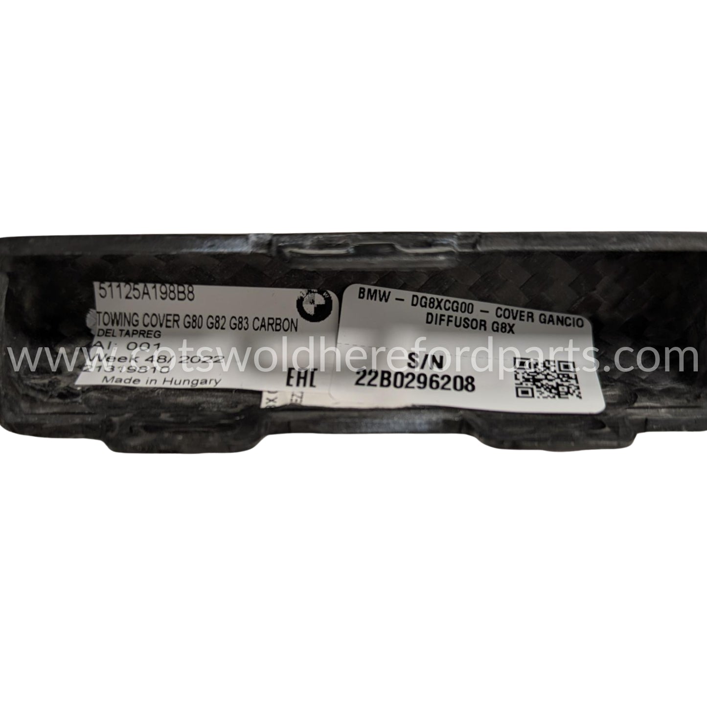 Genuine BMW Rear Carbon Tow Eye Cover G80 G81 G82 G83 M3 M4 51125A198B8