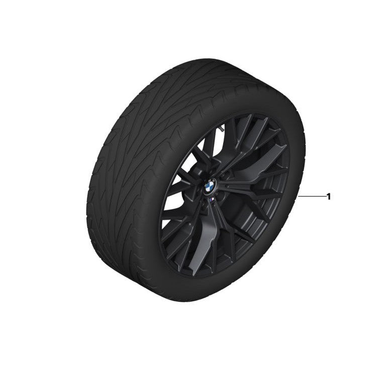 BMW Genuine 20" M Performance Y-Spoke 911M Alloy Wheels G45 G70 36115B4DA47