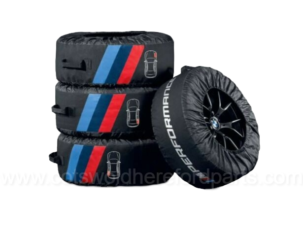 Genuine BMW F10 F30 F90 G20 M Performance Tyre Storage Bag Set 36132461758